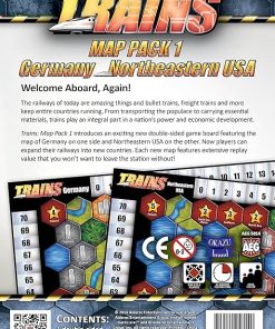 AEG Trains Map Game Set for Fun Strategy Board Game Play