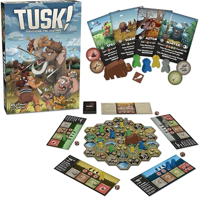 Gale Force 9 TUSK Ice Age Strategy Board Game for Ages 10 and Up 2 Gale Force 9 TUSK Ice Age Strategy Board Game for Ages 10 and Up - Image 2