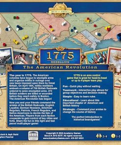 1775 Rebellion Board Game | American Revolution | 2 to 4 Players | 60-120 Min 2