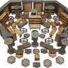 Oval 4 Track Wooden Cribbage Board Set for 4 Players with Storage 3