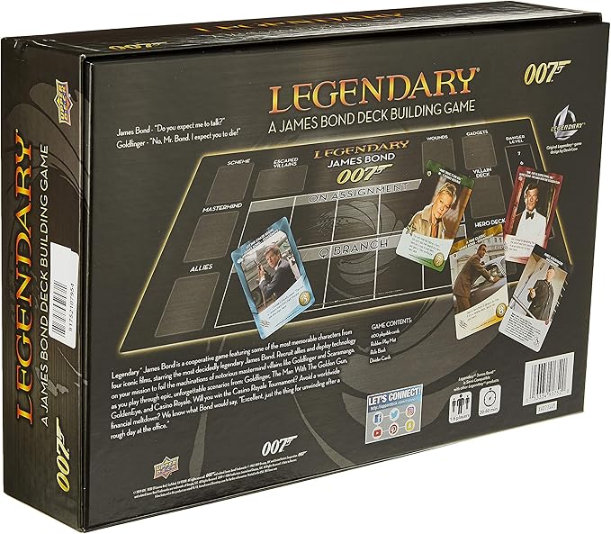 Upper Deck 2019 Legendary James Bond Deck Building Game Multi Player 2 Upper Deck 2019 Legendary James Bond Deck Building Game Multi Player - Image 2