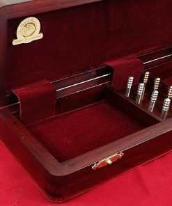 12.5 Inch Continuous Cribbage Board with Card Storage Maple Tracks 2