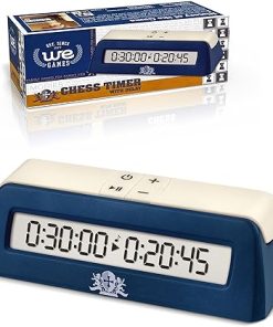 Digital Chess Clock Portable Timer with Delay Button for Tournaments