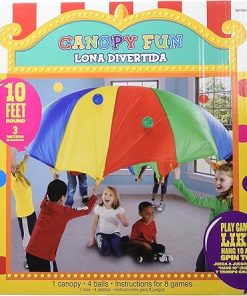 Canopy Fun Game Multicolor Fabric Playtime Paradise – 10′ (Pack of 5) – Perfect for Kids Outdoor & Indoor Fun