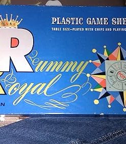 Vintage Rummy Royal Plastic Game Sheet Table Size from 1962