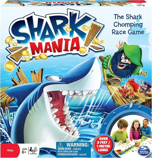 Shark Mania Fun Board Game for Family Game Nights and Friends