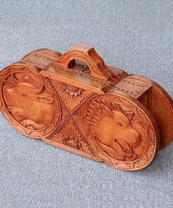 Handmade Wood Backgammon Set from Indonesia Perfect for Games 2