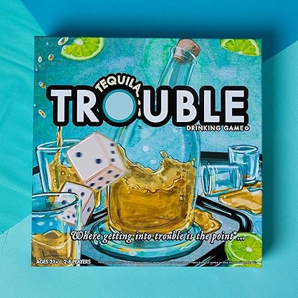 Tequila Trouble Board Game for Adults Fun Drinking Game 2-16 Players Tequila Trouble Board Game for Adults Fun Drinking Game 2-16 Players