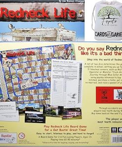 Drawstring Bag Bundle with Redneck Life Board Game (Core-Base) and Expansions: Bustin’ A Gut! & Livin’ The Dream 2