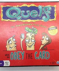 Quelf Board Game Featuring New Cards for Fun Family Play
