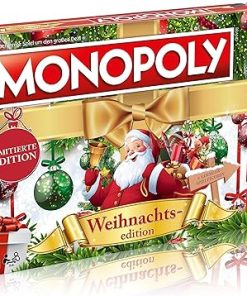 Winning Moves Monopoly Weihnachtsedition mit Schneemann und Rentier 8+