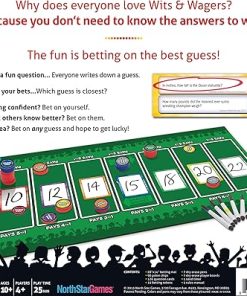 Wits and Wagers Deluxe Party Game Fun for Family and Friends 2