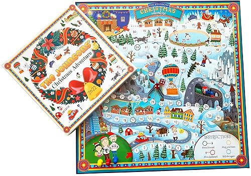 Vintage Roll-and-Move Board Game Christmas Adventure Unique Gift 2024 Vintage Roll-and-Move Board Game Christmas Adventure Unique Gift 2024