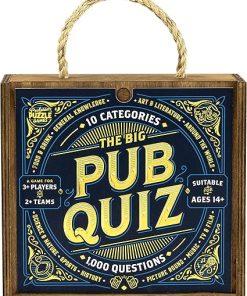 The Big Pub Quiz 1000 Questions Ultimate Game with 10 Classic Categories