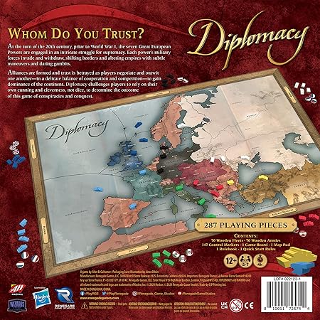 Renegade Game Studios Diplomacy 20th Century Strategy Board Game Ages 12+ 2 Renegade Game Studios Diplomacy 20th Century Strategy Board Game Ages 12+ - Image 2