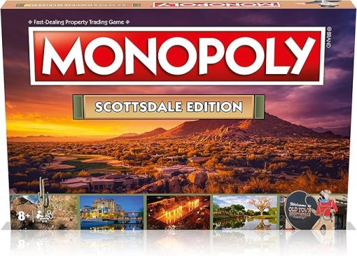Scottsdale Edition Monopoly Board Game for Kids and Adults 2-6 Players