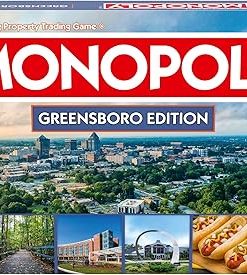 Greensboro NC Monopoly Board Game for 2-6 Players Family Fun Night 2