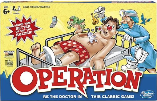 Hasbro Operation Game Classic Family Fun Ages 6 and Up