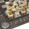 LaModaHome Star School Chess Set with Foldable Board and Portable Bag 4