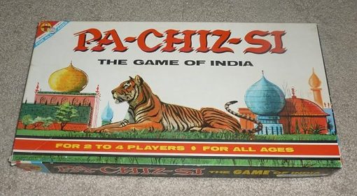 Transogram Company NYC Gameboard 1955 Pa-Chiz-Si India Board Game