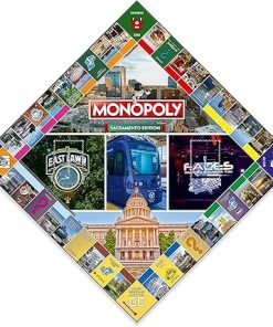 Sacramento Edition Monopoly Board Game for 2-6 Players Family Fun 2