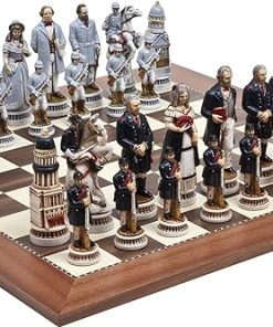 American Civil War Luxury Chessmen and Astor Place Board by Bello Games 2