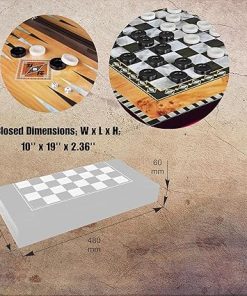 Turkish Backgammon Set for Adults and Kids Premium Quality Classic Design 2