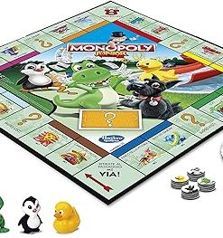 Hasbro Gaming Monopoly Junior Edition for Kids Italian Version Exclusive
