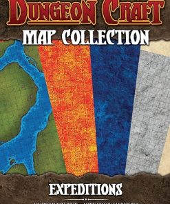 Premium Waterproof Double-Sided Battle Maps Set of 4 for Dungeon Craft 2