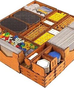 Assembled Wooden Organizer for Terraforming Mars Board Game Storage