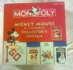 Mickey Mouse 75th Anniversary Monopoly Game by USAOPOLY