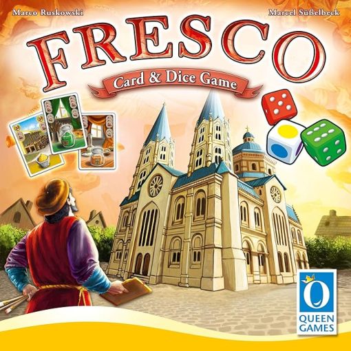 Fresco Card and Dice Board Game by Queen Games for Fun Family Play