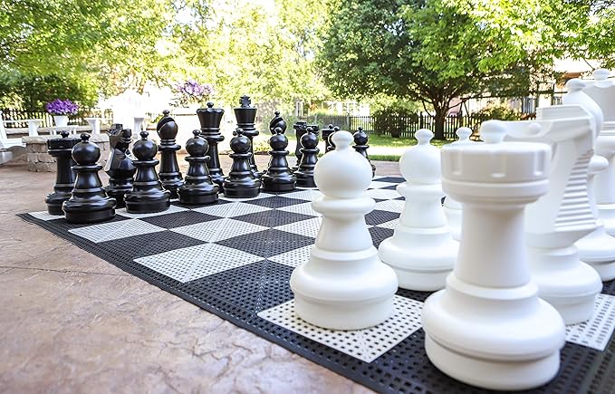 Giant Outdoor Chess Set with 25 Inch King and Free Nylon Mat 2 Giant Outdoor Chess Set with 25 Inch King and Free Nylon Mat - Image 2