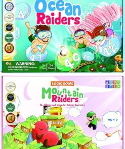 Addition Games Pack of 2 Mountain Raiders Ocean Raiders Math Toys