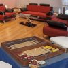 Turkish Backgammon Set Elite Vinyl Design with Unscratchable Features 4