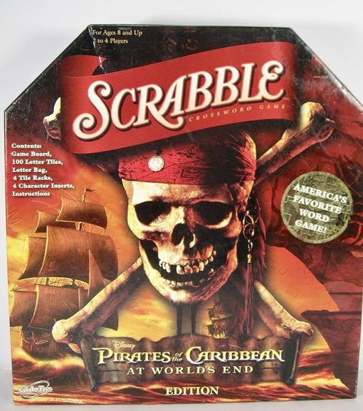 Scrabble Game Inspired by Pirates of the Caribbean Adventures
