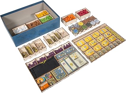 Terra Mystica Game Organizer Wood Storage Box with Multiple Trays 2 Terra Mystica Game Organizer Wood Storage Box with Multiple Trays - Image 2
