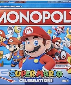 Monopoly Super Mario Celebration Edition Board Game for Ages 8+ with Sound Effects