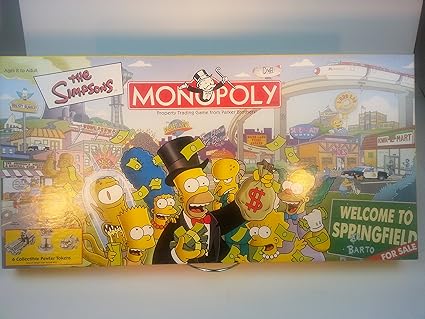 Monopoly The Simpsons Edition Family Board Game for Fun Nights Monopoly The Simpsons Edition Family Board Game for Fun Nights