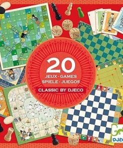 DJECO Classic Games Set 20 Traditional Family Games Multicolor