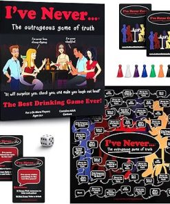 I’ve Never…? Party Board Game, Drinking Edition | Funny Game for Parties, Get Togethers, Vacations, Game Nights & Gifts | Fun Board Game for Adults & Friends | 100 Cards | 2-8 Players | Ages 21+ 2