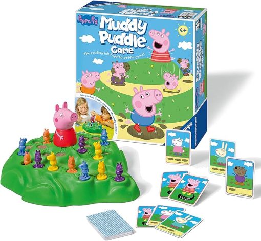 Ravensburger Peppa Pig Muddy Puddles Game for Kids Age Four and Up