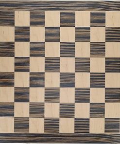 Large Wooden Chess Board 19 Inches Premium Black and Natural Finish