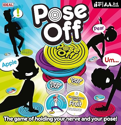 Pose Off Game: Hold Your Nerve and Pose for 2-4 Players Ages 4+ Pose Off Game: Hold Your Nerve and Pose for 2-4 Players Ages 4+