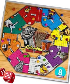Colombian Parcheesi Board Game 8 6 Players Original Magnetic Setup