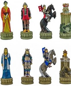 Japanese Samurai Chess Set and Greenwich Street Chess Board from Spain 2