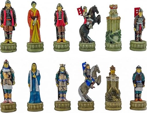 Japanese Samurai Chess Set and Greenwich Street Chess Board from Spain - Image 2