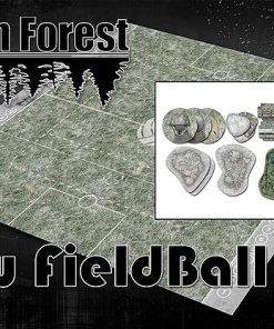 Snow Guildball Mat and Terrain Set for HiddenForest Gameplay
