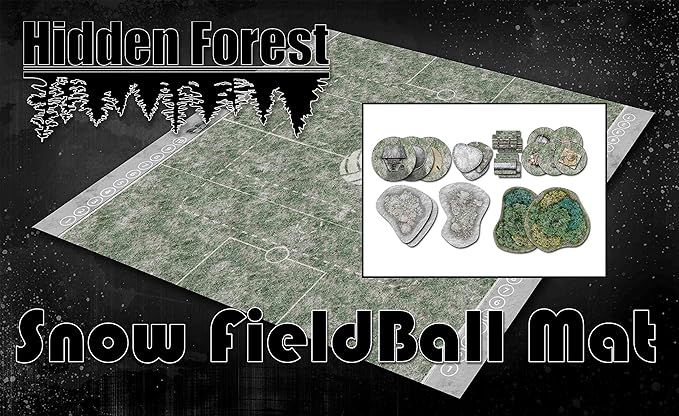 Snow Guildball Mat and Terrain Set for HiddenForest Gameplay Snow Guildball Mat and Terrain Set for HiddenForest Gameplay