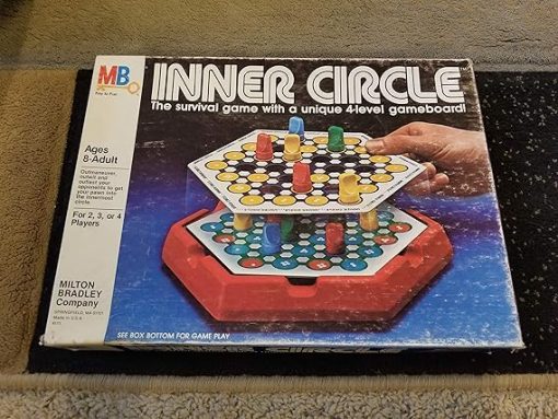 Inner Circle Survival Game with Unique 4-Level Gameboard by Milton Bradley
